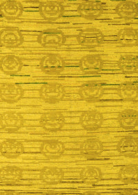 Abstract Yellow Modern Rug, abs5144yw