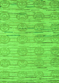 Abstract Green Modern Rug, abs5144grn