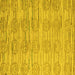 Square Abstract Yellow Modern Rug, abs5144yw