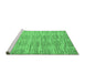 Sideview of Machine Washable Abstract Emerald Green Modern Area Rugs, wshabs5144emgrn