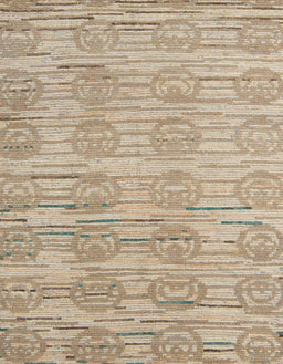 Abstract Dark Almond Brown Modern Rug, abs5144