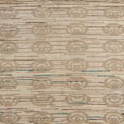 Square Abstract Dark Almond Brown Modern Rug, abs5144