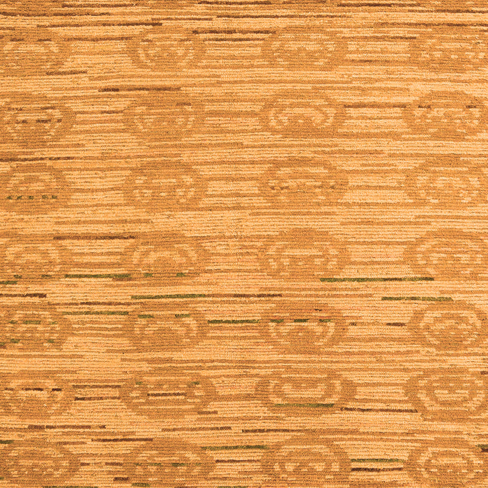 Square Machine Washable Abstract Orange Modern Area Rugs, wshabs5144org