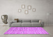 Machine Washable Abstract Purple Modern Area Rugs in a Living Room, wshabs5144pur