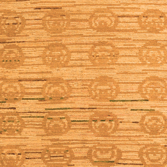 Machine Washable Abstract Orange Modern Area Rugs, wshabs5144org