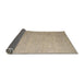 Sideview of Abstract Brown Solid Rug, abs5145