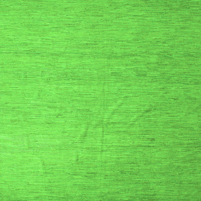 Square Machine Washable Solid Green Modern Area Rugs, wshabs5145grn