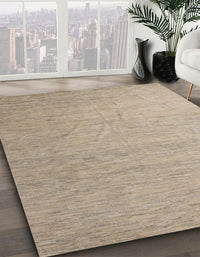 Abstract Brown Solid Rug, abs5145