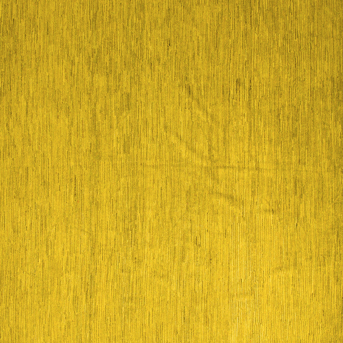 Square Machine Washable Solid Yellow Modern Rug, wshabs5145yw