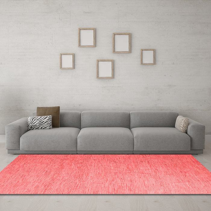 Modern Red Washable Rugs