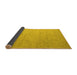 Sideview of Solid Yellow Modern Rug, abs5145yw