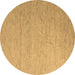 Round Solid Brown Modern Rug, abs5145brn