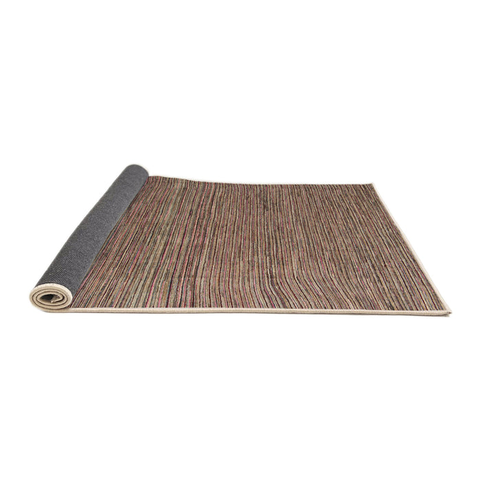 Sideview of Abstract Red Brown Modern Rug, abs5146