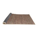 Sideview of Abstract Red Brown Modern Rug, abs5146