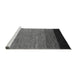 Sideview of Machine Washable Abstract Gray Modern Rug, wshabs5146gry