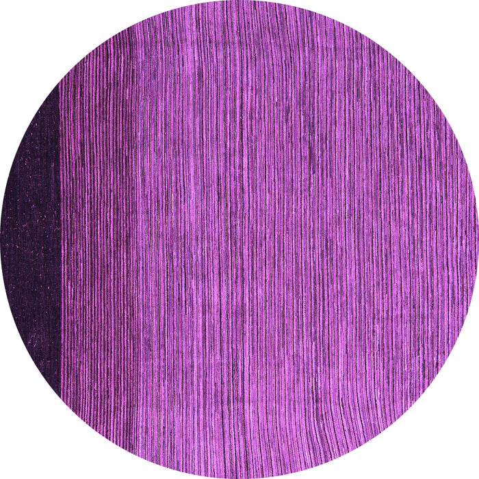 Round Machine Washable Abstract Purple Modern Area Rugs, wshabs5146pur