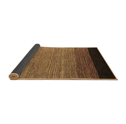 Sideview of Abstract Brown Modern Rug, abs5146brn