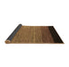 Sideview of Abstract Brown Modern Rug, abs5146brn