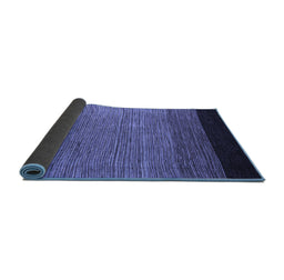 Sideview of Abstract Blue Modern Rug, abs5146blu