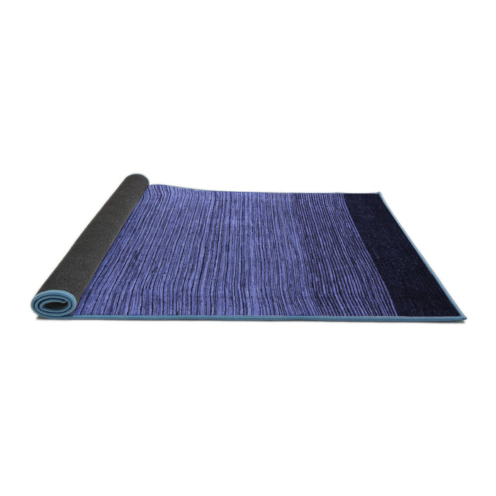 Sideview of Abstract Blue Modern Rug, abs5146blu