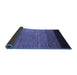 Sideview of Abstract Blue Modern Rug, abs5146blu