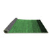 Sideview of Abstract Emerald Green Modern Rug, abs5146emgrn