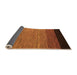 Sideview of Abstract Orange Modern Rug, abs5146org