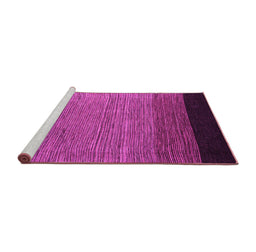 Sideview of Machine Washable Abstract Pink Modern Rug, wshabs5146pnk