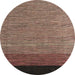 Round Machine Washable Abstract Red Brown Rug, wshabs5146