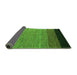 Sideview of Abstract Green Modern Rug, abs5146grn