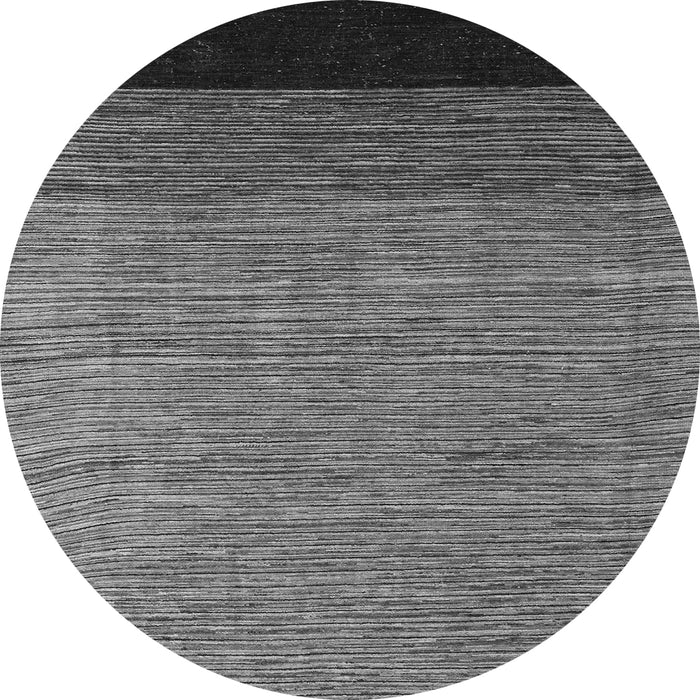 Round Abstract Gray Modern Rug, abs5146gry
