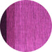 Round Machine Washable Abstract Pink Modern Rug, wshabs5146pnk