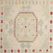 Square Abstract Brown Modern Rug, abs5147