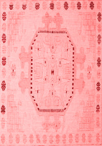 Abstract Red Modern Rug, abs5147red