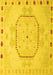 Abstract Yellow Modern Rug, abs5147yw