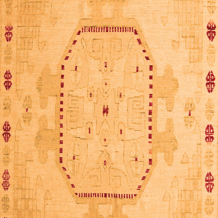 Machine Washable Abstract Orange Modern Area Rugs, wshabs5147org