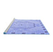 Sideview of Machine Washable Abstract Blue Modern Rug, wshabs5147blu