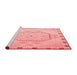 Modern Red Washable Rugs