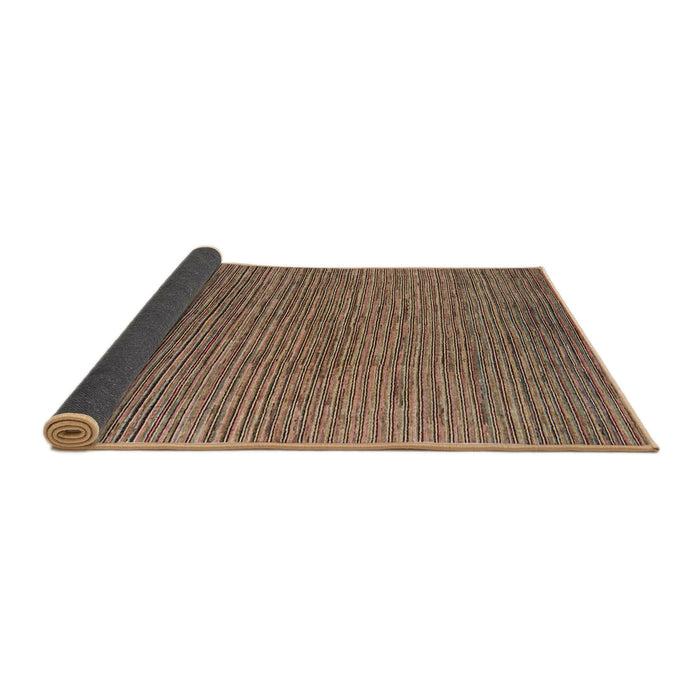 Sideview of Abstract Dark Sienna Brown Modern Rug, abs5148