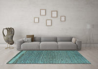 Machine Washable Abstract Light Blue Modern Rug, wshabs5148lblu