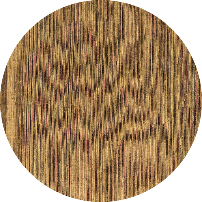 Round Abstract Brown Modern Rug, abs5148brn