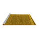 Sideview of Machine Washable Abstract Yellow Modern Rug, wshabs5148yw