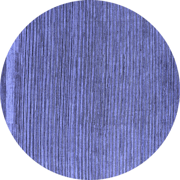 Round Abstract Blue Modern Rug, abs5148blu