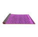 Sideview of Abstract Purple Modern Rug, abs5148pur