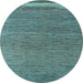 Round Machine Washable Abstract Light Blue Modern Rug, wshabs5148lblu