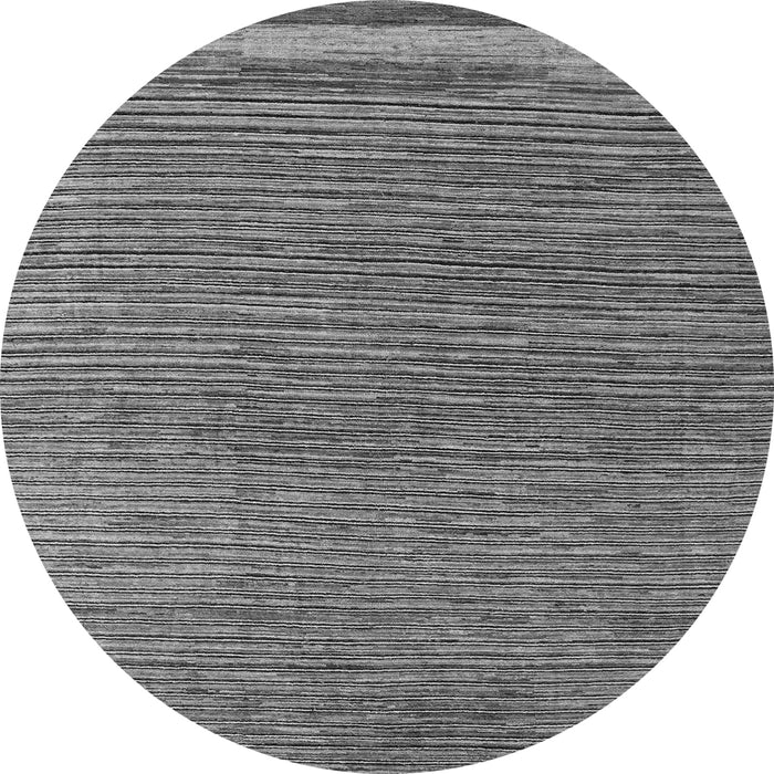 Round Abstract Gray Modern Rug, abs5148gry