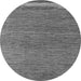 Round Abstract Gray Modern Rug, abs5148gry