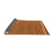 Sideview of Abstract Orange Modern Rug, abs5148org