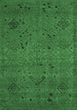 Abstract Emerald Green Modern Rug, abs5149emgrn