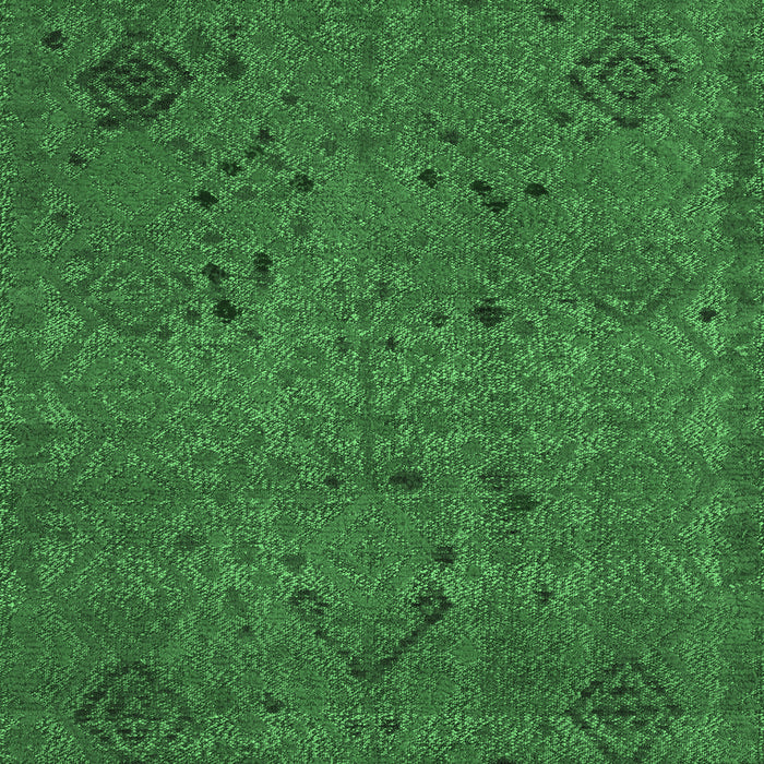 Abstract Emerald Green Modern Rug, abs5149emgrn